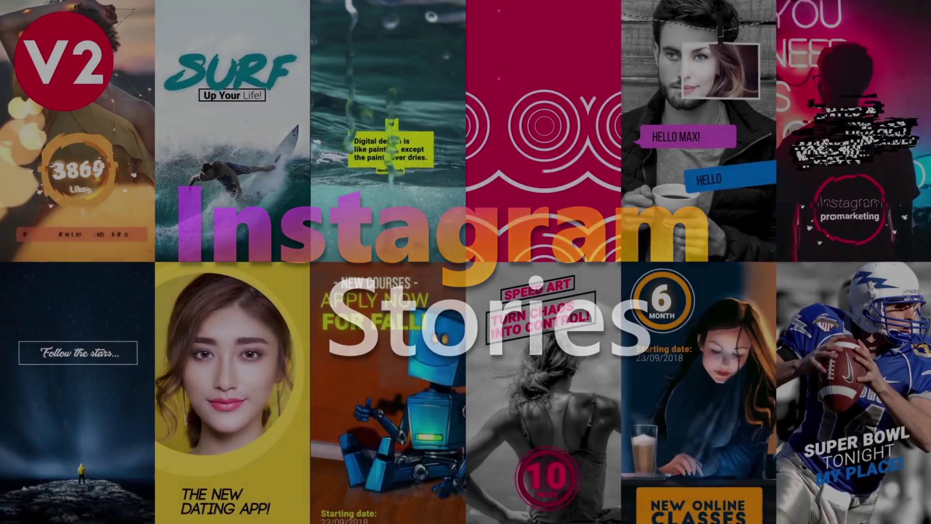 AE模板-INS网络视频时尚宣传包装 Instagram Stories V2抖音快手手机竖屏模板 AE模版-竖版视频-第3张