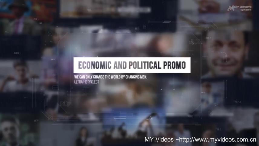 经济政治幻灯片宣传开场 AE模版-预告宣传-第11张